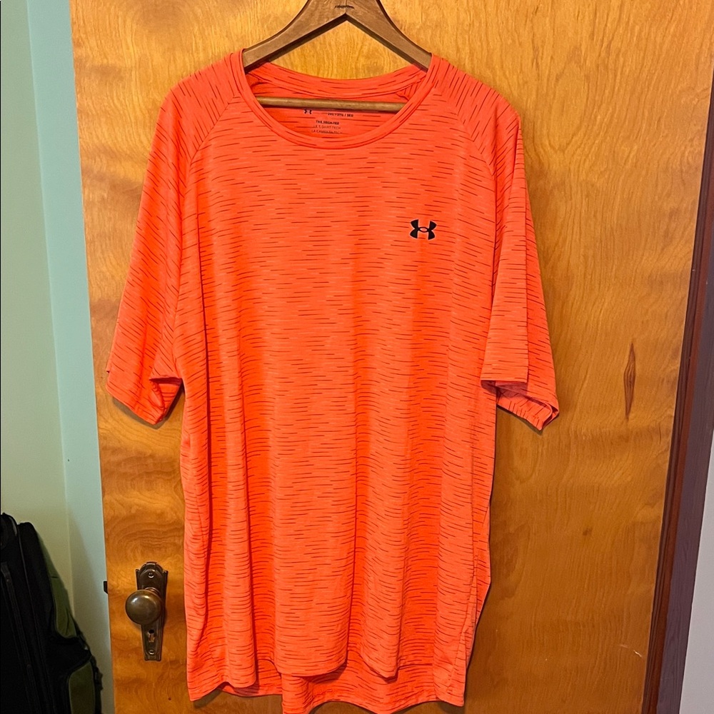 Under Armour Men's Bright Orange Short Sleeve Tee